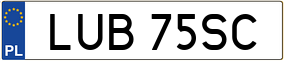 Trailer License Plate